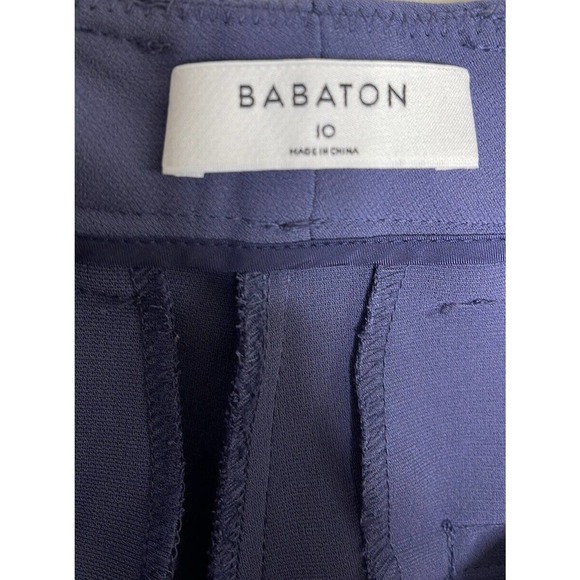 ARITZIA BABATON ATELIER TROUSER PANTS SIZE 10 BLUE - Picture 10 of 11